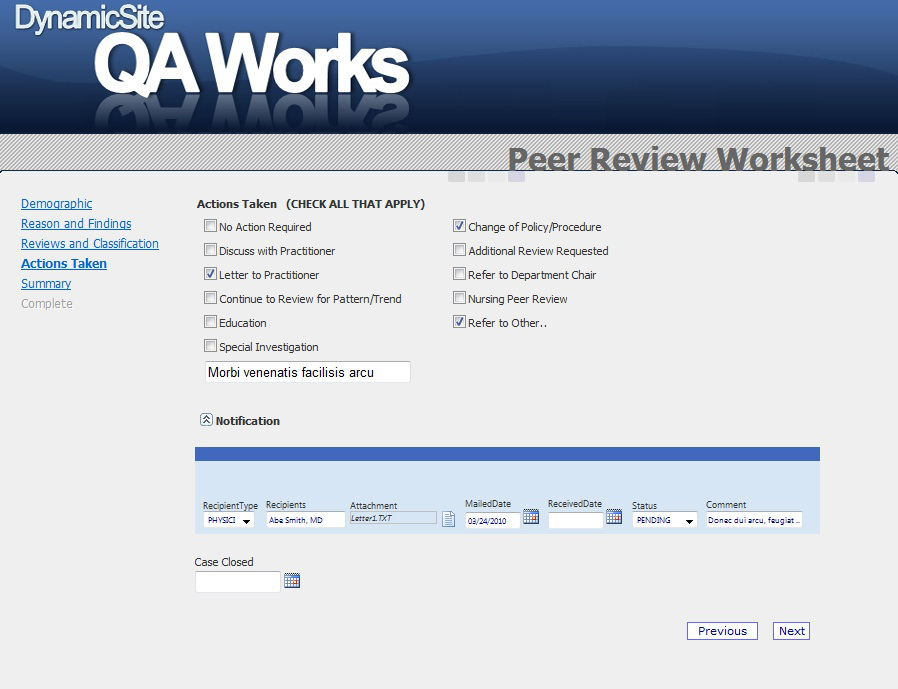 Peer Review Worksheet
